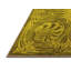 Tapis jaune / vert en laine et polyester tissé à la machine Janalise-77943834