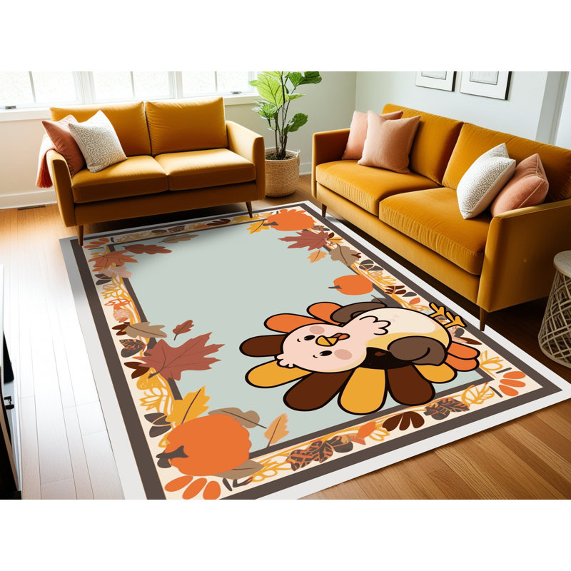 Tapis de Noël East Urban Home, Rectangulaire 8 pi x 10 pi
