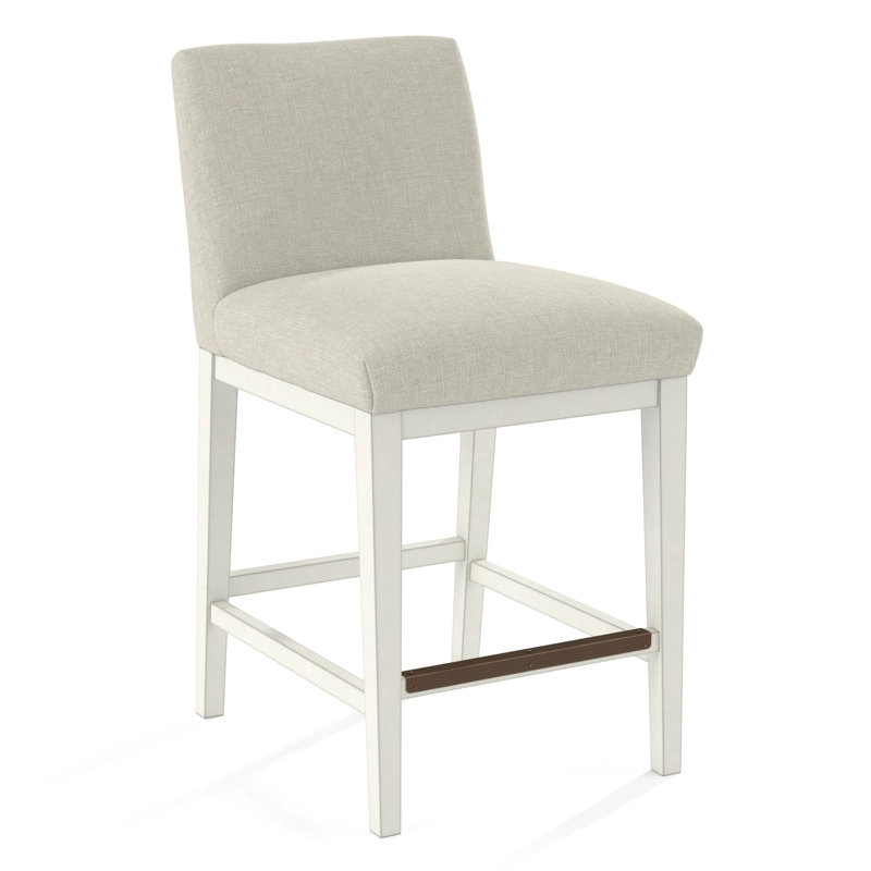 Upholstered Stool, 61558-61, White