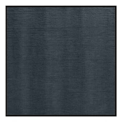Machine Washable Solid Black Area Rug