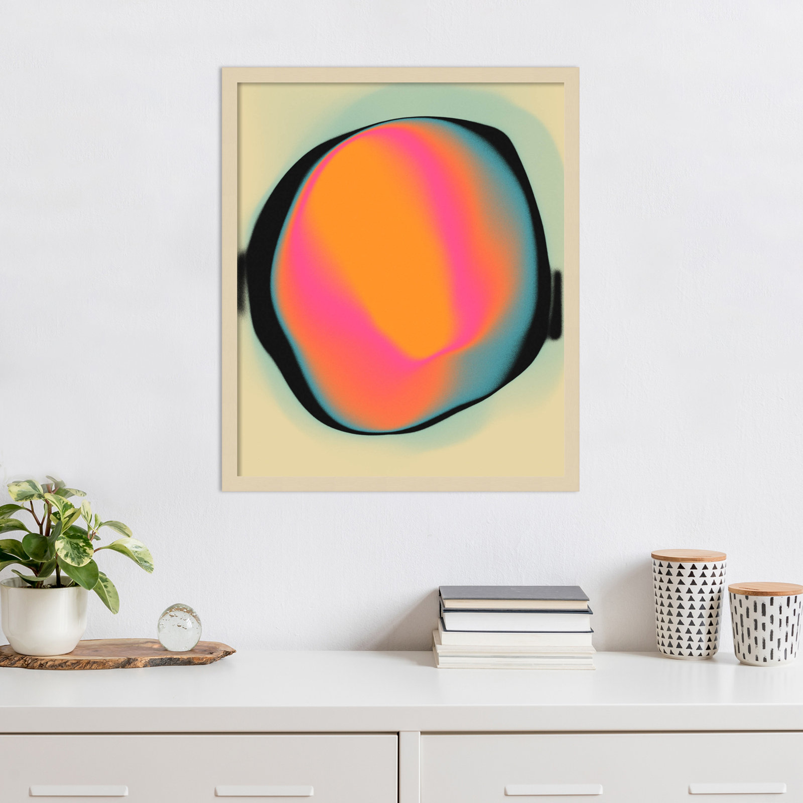 Ghost 2 by Jazzberry Blue, Brown, 25" H x 21" W x 1" D