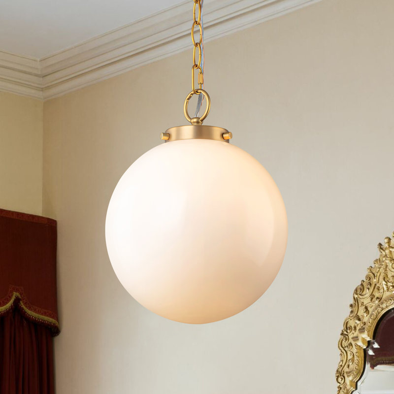 Luminaires suspendus sphériques en verre 1 lumière