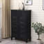 Armoire d'appoint en bois manufacturé bleu foncé foncé