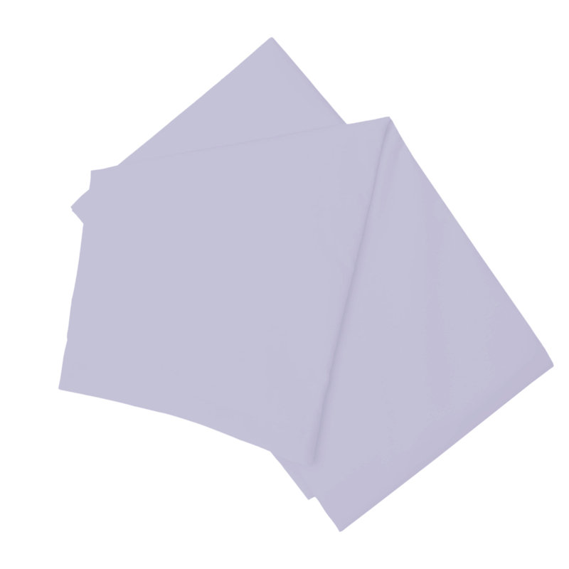 Cotton Blend Percale Flat Sheet, Kingsize (5'), Heather