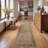 Luftim Oriental Non-Slip Washable Performance Brown / Tan Runner Rug-785118927-785118924