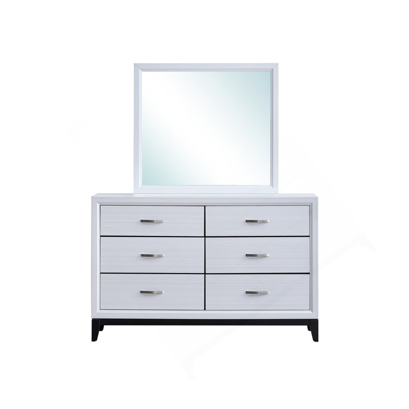 Commode Glasgow G04390-D (miroir non inclus), blanc, Blanc