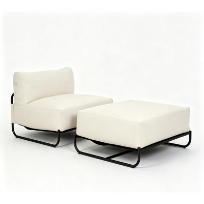 Ensemble de canapé-lit simple avec repose-pieds Leisure