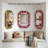 Freelon 39" Geometric Decorative Wall Mirror with Neon Finish