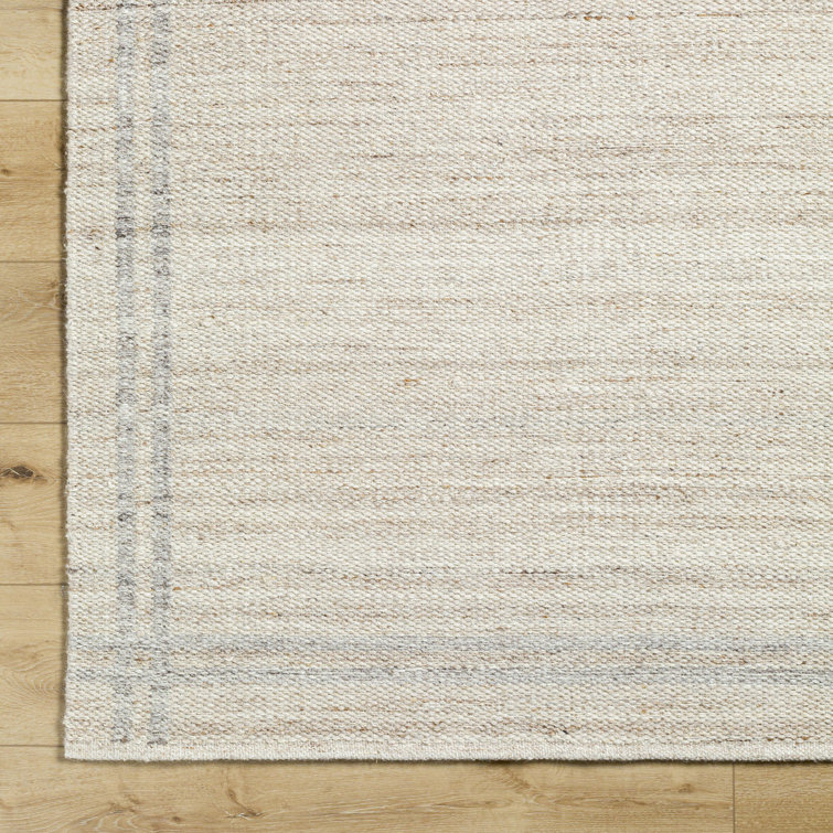 Lavande Wool Area Rug in Ivory