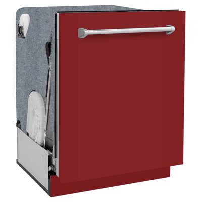 ZLINE 24 in. Monument 3rd Rack Top Touch Control Dishwasher with Tub, 45dBa
