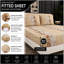 Complete Bedding Set Bliss Beige Floral Duvet Cover, Matching Fitted Sheet & Pillowcases-135974840