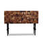 Console artistique en bois avec mosaïque géométrique-537870505