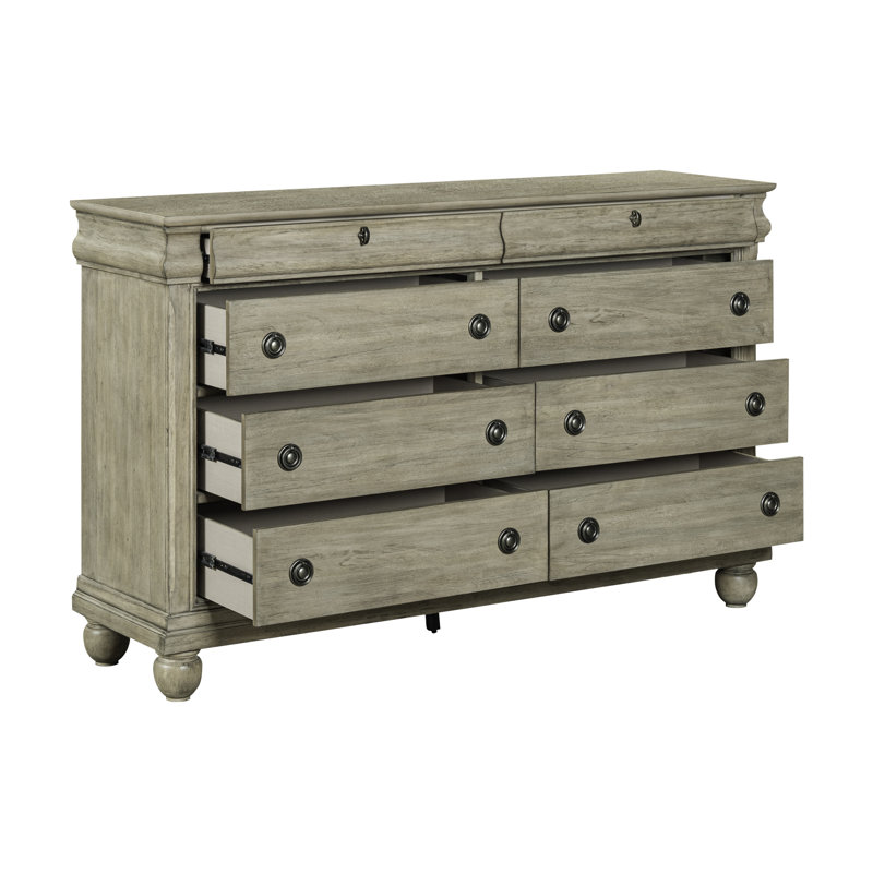 Commode 8 tiroirs Lenny, Marron