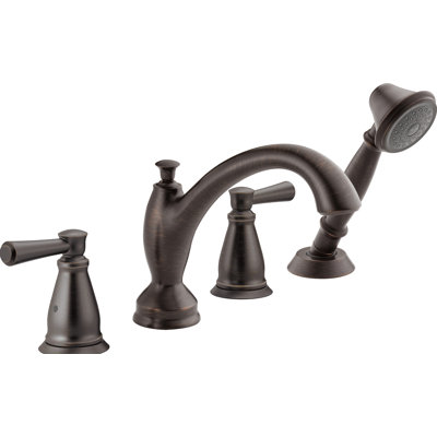 Linden Double Handle Deck Mounted Roman Tub Faucet Trim