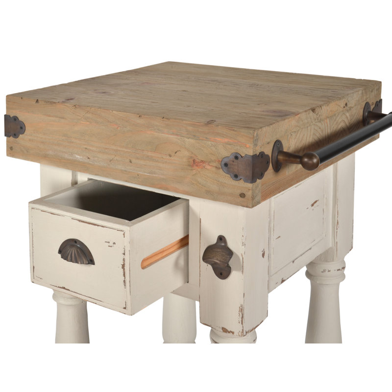 Mousseau 22 " W Kitchen Island, White