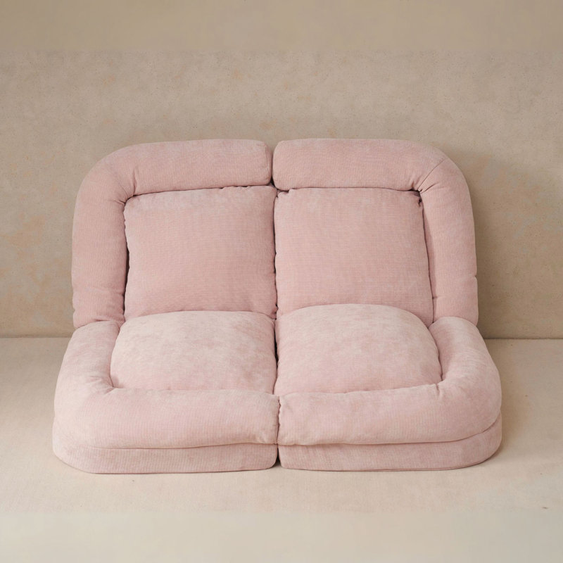 Canapé-lit double convertible pliable, rose, Rose