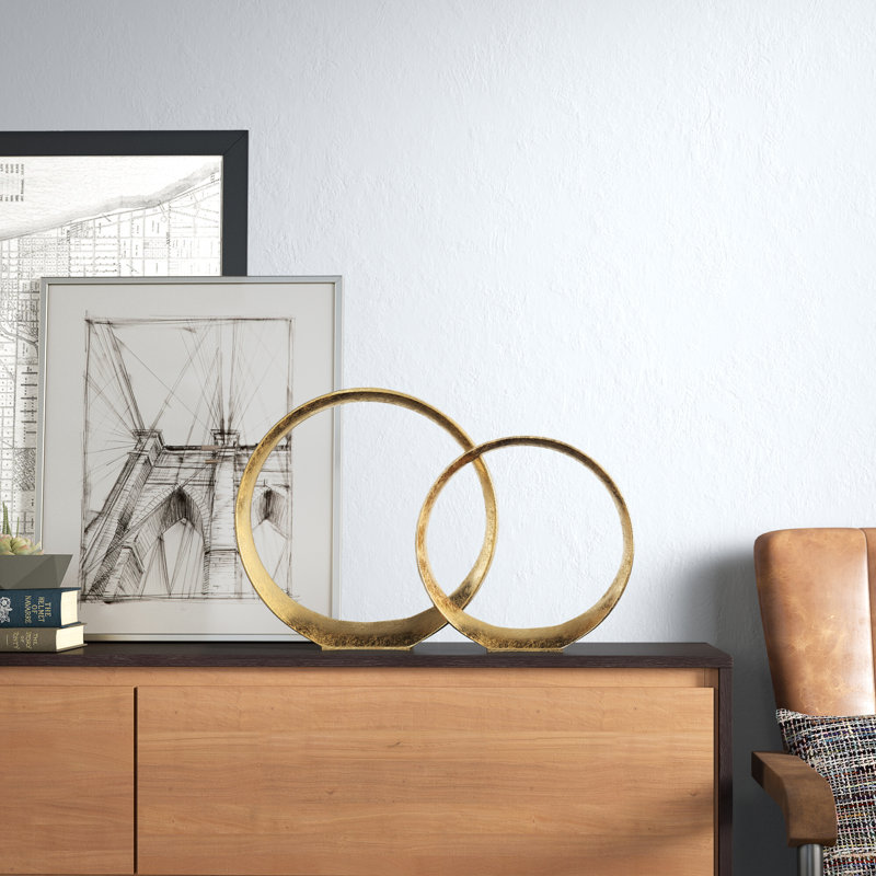 Esteves Abstract Figurines & Sculptures, Gold