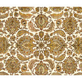 Hand Knotted Wool Area Rug in Ivory And Gold