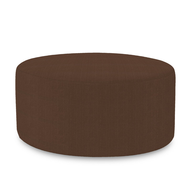 Averey Upholstered Ottoman, Chocolate
