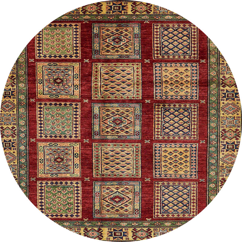 Tapis abstrait moderne 618, Rond 5 pi