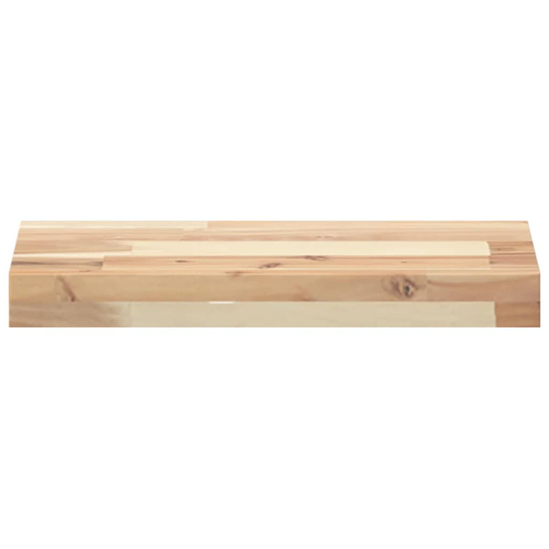 Alderic Solid Wood Floating Shelf, 4cm H x 40cm W x 20cm