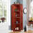 4-Tier 72" Corner Kitchen Pantry Storage Cabinet With 8 Doors Tall Storage Cabinet, Corner Cabinet And Shelves, Home Farmhouse Bookshelf Cabinet For Bathroom, Living Room, Kitchen-1094965083