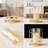 Decorative Metal Wire Candle Holder Set With Glass Jars, Gold Candle Holders For Table Centerpiece And Home Decor, Set Of 2