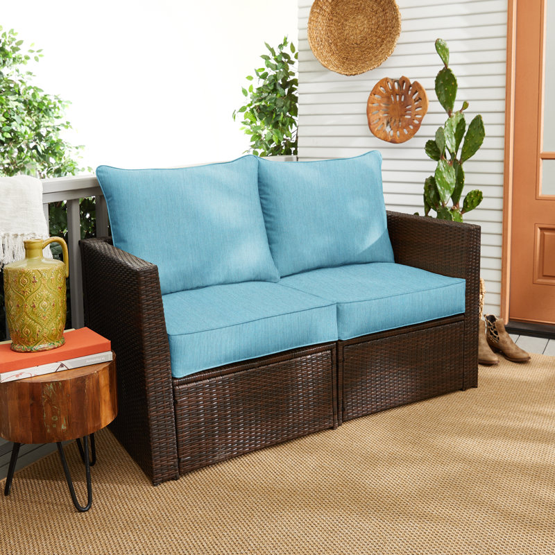 Sunbrella Outdoor 5'' Loveseat Seat / Back Cushion, 50" W x 25" D