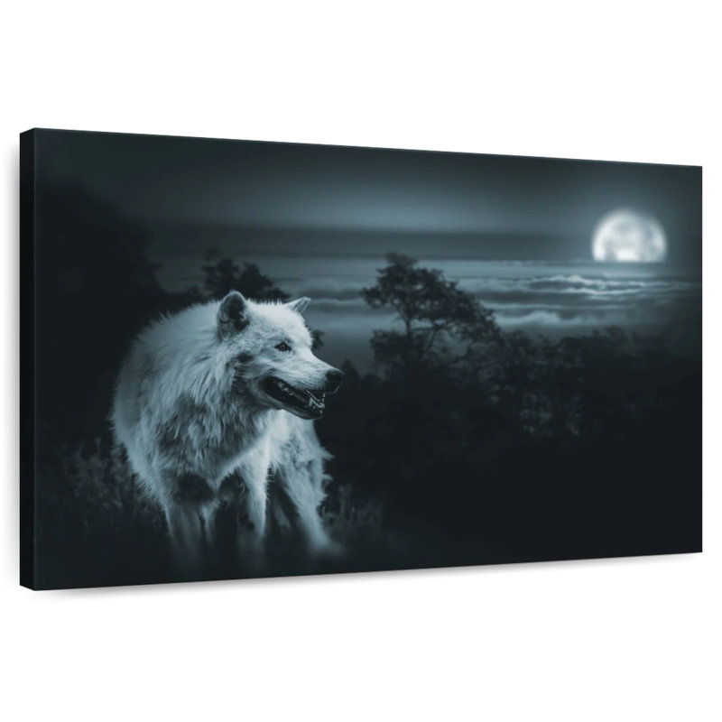 Lune, loup, H 8 po x l 12 po