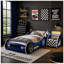 Table de chevet Kids Racing Car avec tablette de rangement ouverte, 1 tiroir, bande de protection arrondie-330270079