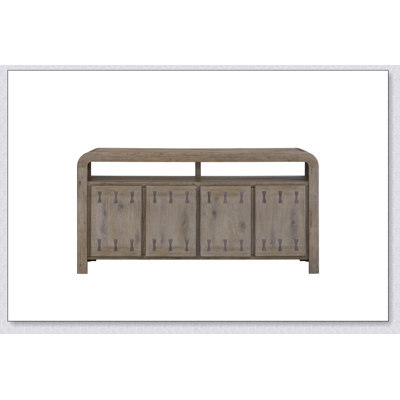 English Knotty Oak 72" Bowtie Console