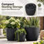 Ensemble de jardinières d'extérieur de 3 tailles American Style MGO, léger et empilable pour patio / jardin-303704316