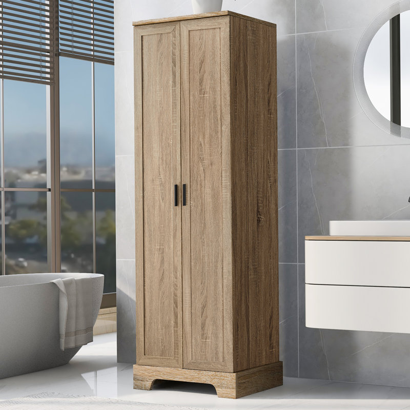 Harriett 71.2'' Freestanding Bathroom Cabinet, Brown