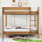 Teddy Upholstered Twin Over Twin Bunk Bed With Ladder & Safety Guardrails