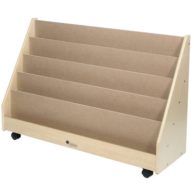 5 Compartment Manufactured Wood Book Display