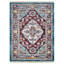 Tapis en polyester fabriqués à la machine Crayton - Rectangle, rouge, conception orientale, tapis à poils courts pour le salon, la chambre à coucher-30779330