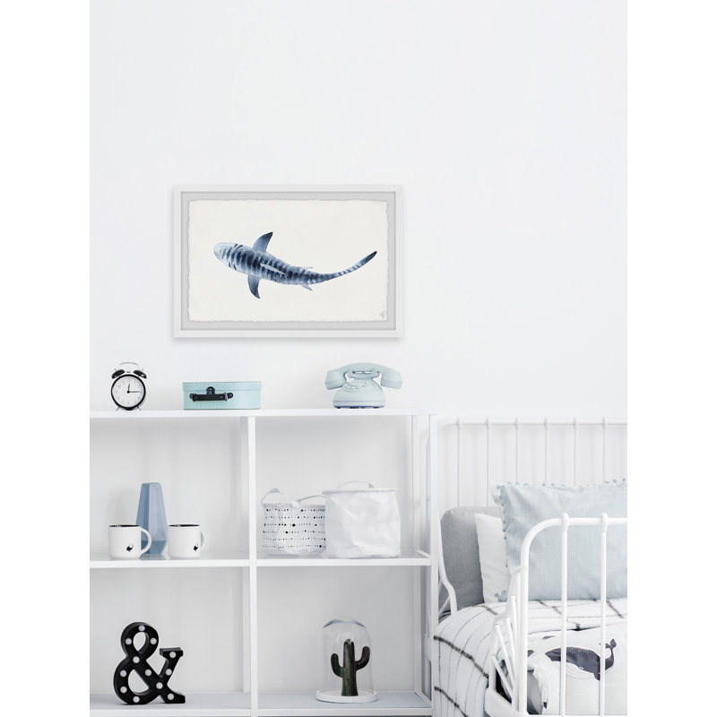 «Citlali Striped Shark», reproduction encadrée, H 12 po x l 18 po x P 1,5 po