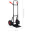 Avak 113.5cm H x 50cm W x 53cm D 200kg Hand Truck Trolley
