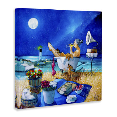 «Nighttime Bath by Sea», art mural par Ronald West