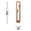 Tieton 140cm Brown Column Floor Lamp