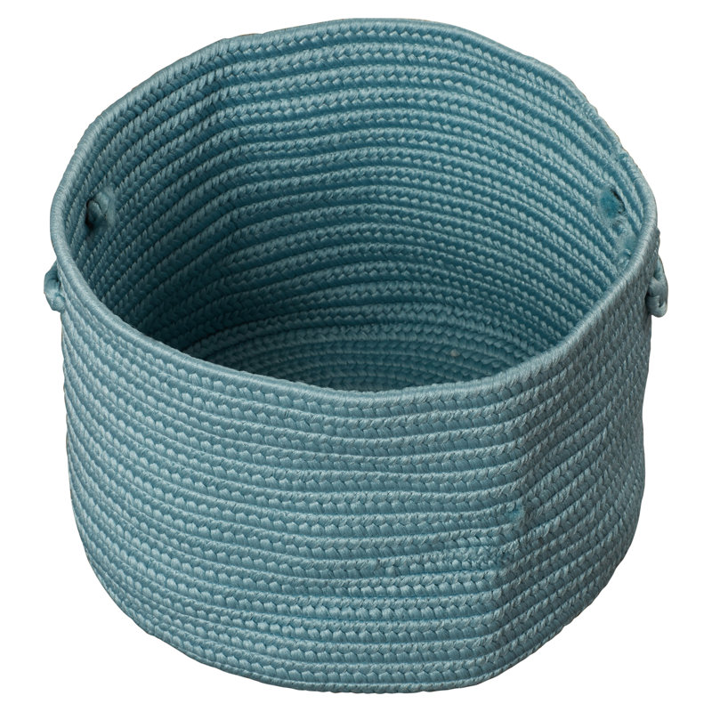 Panier de rangement tressé intérieur / extérieur, H 10 po x l 12 po x P 12 po, Bleu fédéral