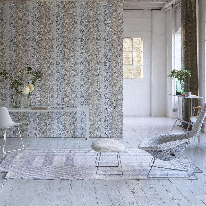 Astratto Zinc Rug, Rectangle 5'3" x 8'6"