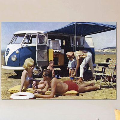 « caravan family », reproduction de photo sur toile
