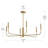 Reines 6-Light Brushed Gold Large Chandelier-127380278-130106214