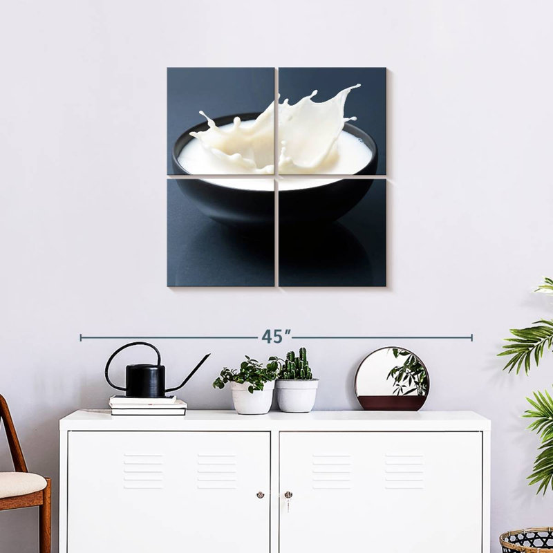 Yarlin Milk Bowl Splash, H 26 po x l 26 po