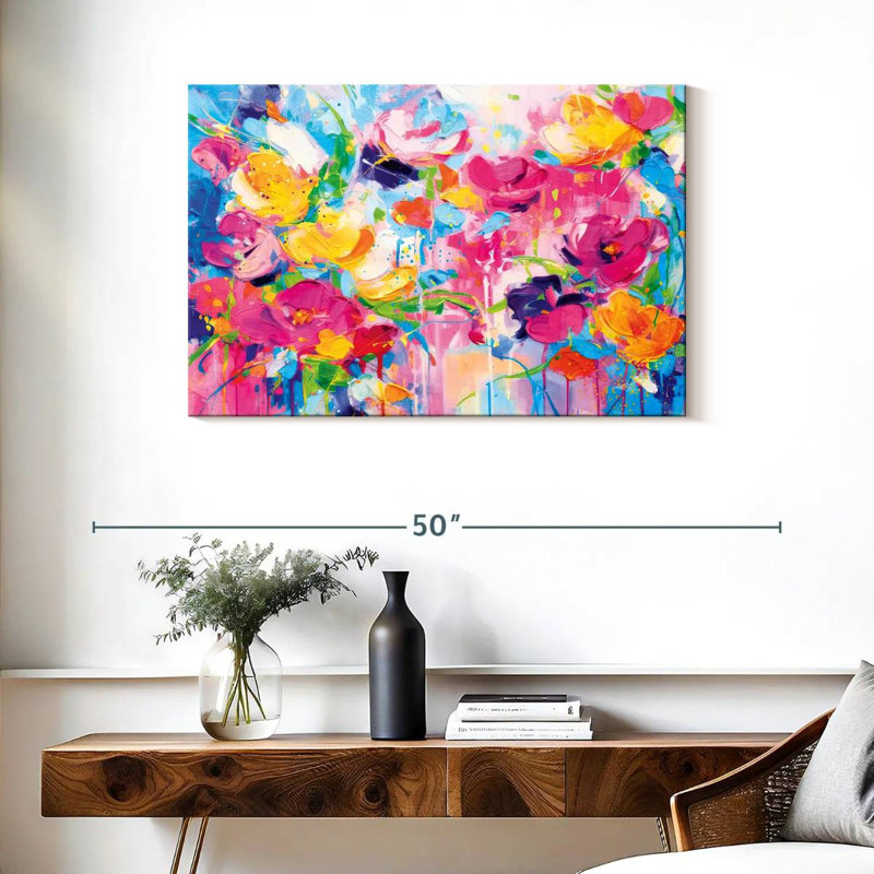 Efflorescent Abstract, 24" H x 36" W