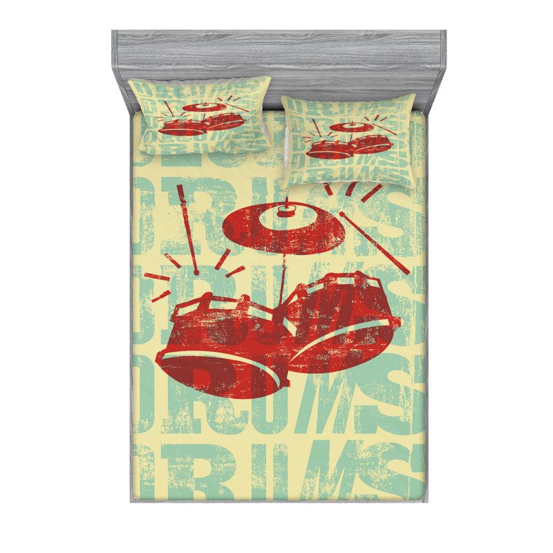 Microfiber Sheet Set, Full Sheet Set with Fitted Sheet
