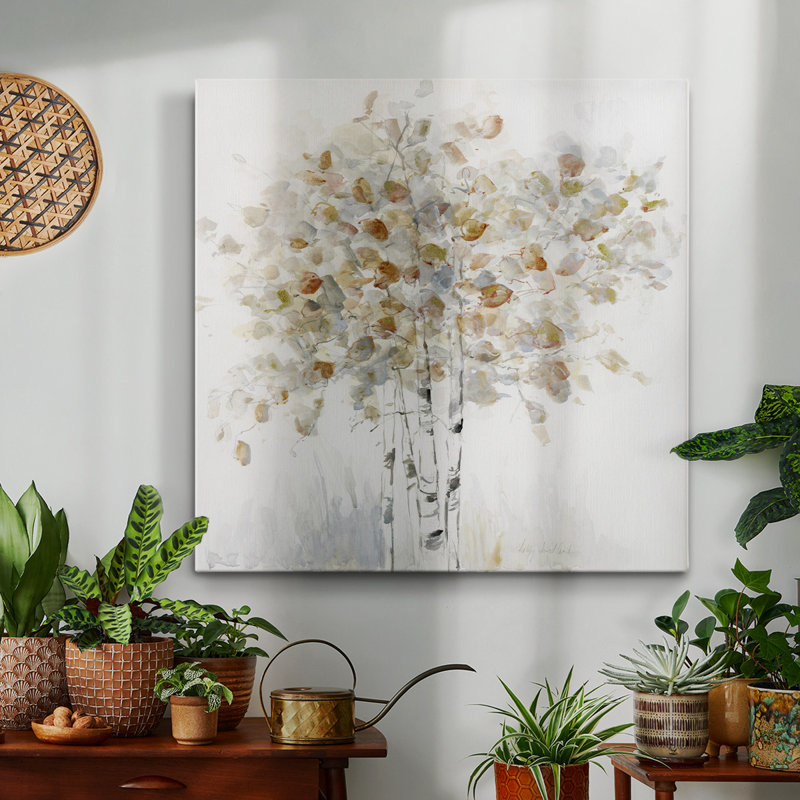Toile tendue avec châssis Birch Grove I-Premium - prête à être accrochée