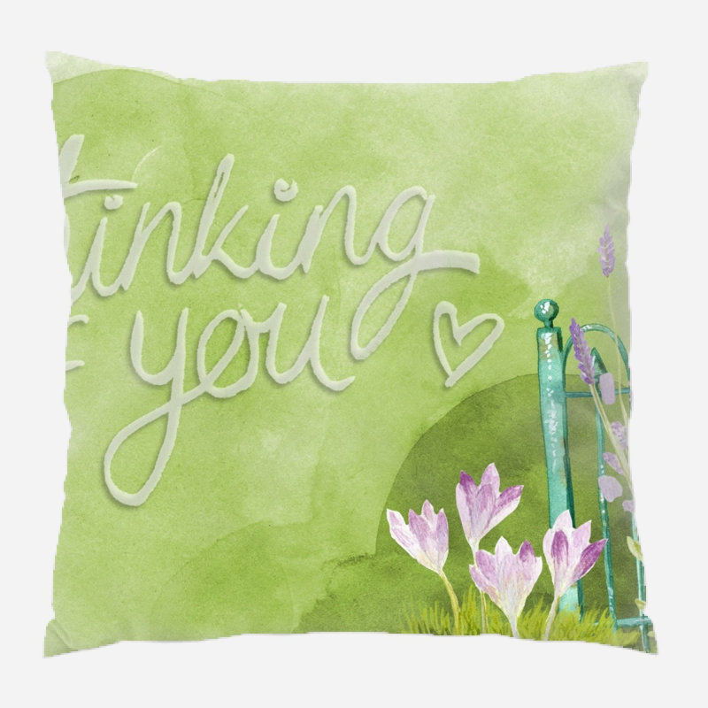 Coussin de pensée, Intérieur, Microsuède