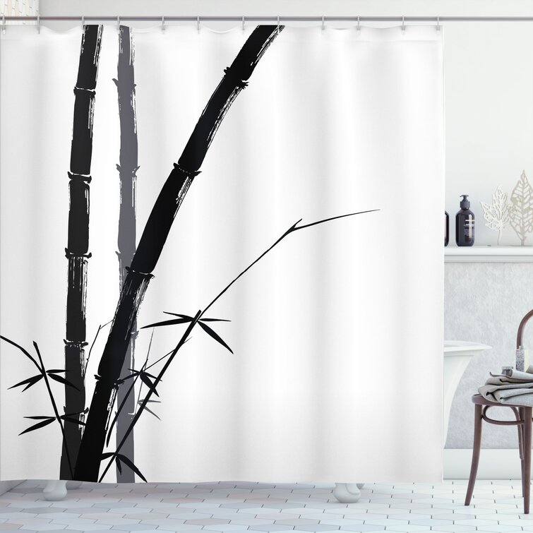 Exotic Shower Curtain Set + Hooks East Urban Home Size: 69 H x 105 W